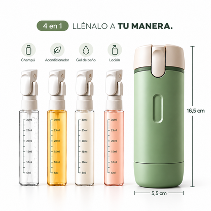 Cleakit™ Dispensador de Viaje 4 en 1